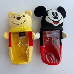Disney Plush Toy Holders - Winnie the Pooh and Mickey Mouse